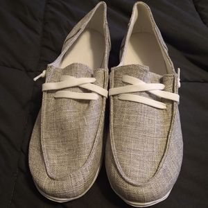 Grey loafers